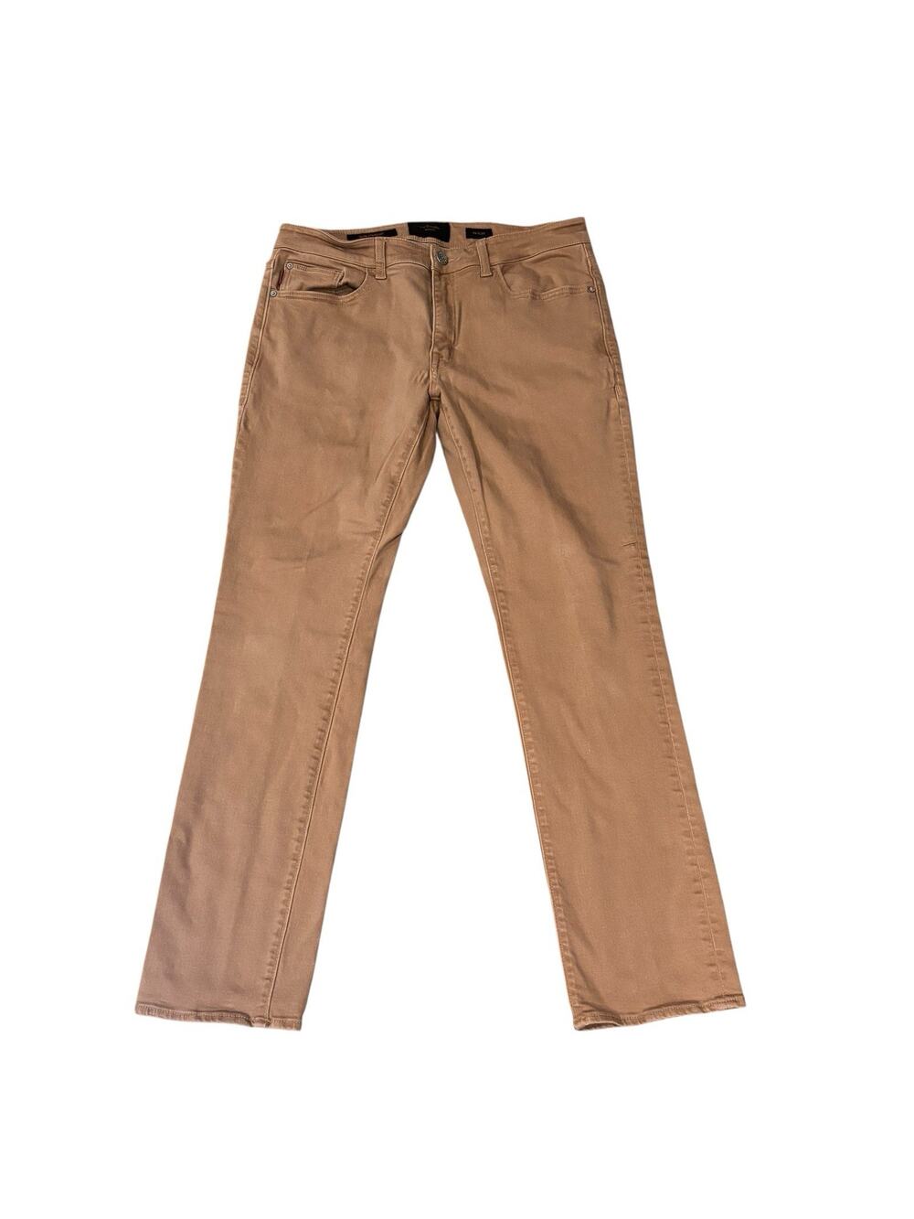 Outpost Makers Slim Straight Tan Five Pocket Jeans Men's Size 34x31 Stretch